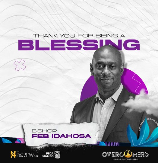 Thank you Bishop Feb Idahosa for being a blessing to us
